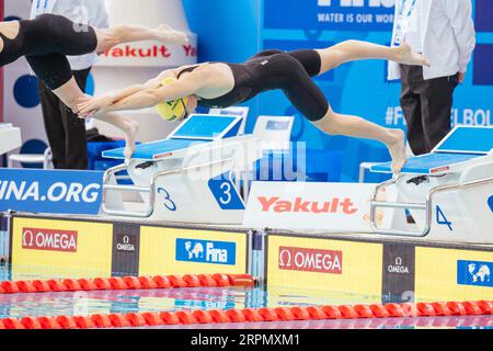 MELBOURNE, AUSTRALIE, DÉCEMBRE 13 : Lani PALLISTER (AUS) concourra dans les manches de 400 m nage libre féminin le premier jour du World Short course 2022 de la FINA Banque D'Images