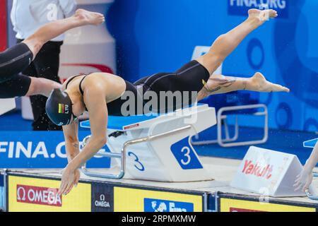 MELBOURNE, AUSTRALIE, DÉCEMBRE 18 : Ruta MEILUTYTE (LTU) remporte la finale du 50m Breaststroke féminin le sixième jour du short mondial FINA 2022 Banque D'Images