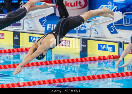 MELBOURNE, AUSTRALIE, DÉCEMBRE 18 : Ruta MEILUTYTE (LTU) remporte la finale du 50m Breaststroke féminin le sixième jour du short mondial FINA 2022 Banque D'Images