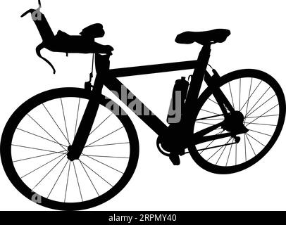 Une silhouette de vélo Illustration de Vecteur