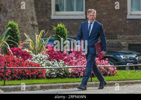 Downing Street, Londres, Royaume-Uni. 5 septembre 2023. Grant Shapps, député et secrétaire d'État à la Défense, assiste à la première réunion hebdomadaire du Cabinet au 10 Downing Street depuis son retour des vacances d'été. Photo par Amanda Rose/Alamy Live News Banque D'Images