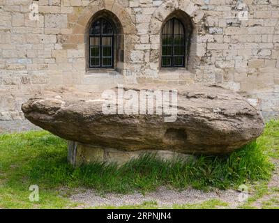Luegenstein am Dom, Domplatz, Halberstadt, Harz, Saxe-Anhalt, Allemagne Banque D'Images