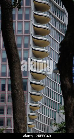 Les différents arts des architectures, Metro Manila Philippines. Messeplatz Basel City Suisse Banque D'Images