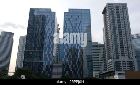 Les différents arts des architectures, Metro Manila Philippines. Messeplatz Basel City Suisse Banque D'Images