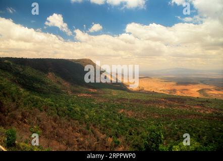 La célèbre vallée du Rift, Kenya Banque D'Images
