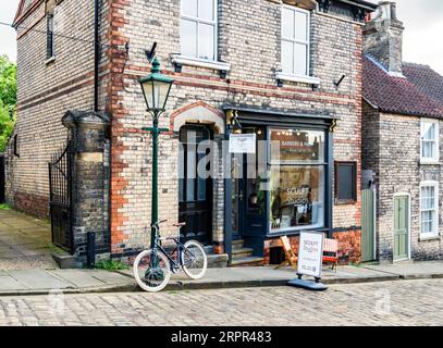 Sculpt Studios pour hommes magasin de coiffure, Steep Hill, Lincoln City, Lincolnshire, Angleterre, ROYAUME-UNI Banque D'Images