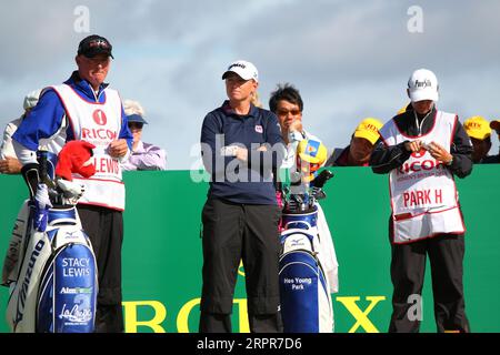 Stacy Lewis, des États-Unis, a été nommée capitaine de l'équipe américaine pour 2023 matchs de la Solheim Cup qui se dérouleront du 22 au 24 septembre à la Finca Cortesin en Espagne. Ici Banque D'Images