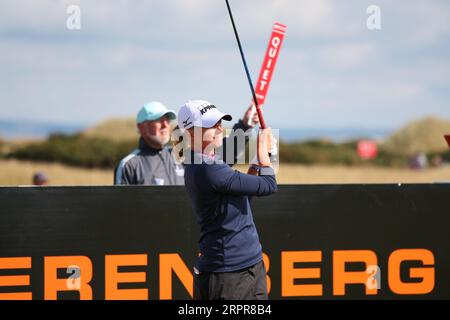 Stacy Lewis, des États-Unis, a été nommée capitaine de l'équipe américaine pour 2023 matchs de la Solheim Cup qui se dérouleront du 22 au 24 septembre à la Finca Cortesin en Espagne. Ici Banque D'Images