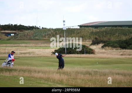 Stacy Lewis, des États-Unis, a été nommée capitaine de l'équipe américaine pour 2023 matchs de la Solheim Cup qui se dérouleront du 22 au 24 septembre à la Finca Cortesin en Espagne. Ici Banque D'Images