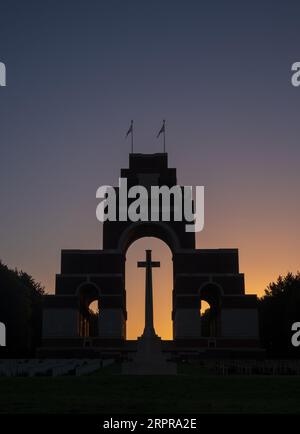 Mémorial de Thiepval aux disparus de la somme à l'aube Banque D'Images