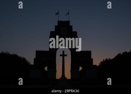 Mémorial de Thiepval aux disparus de la somme à l'aube Banque D'Images