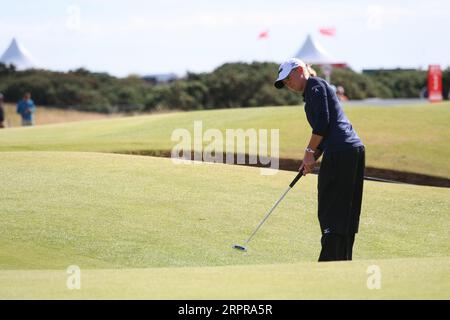 Stacy Lewis, des États-Unis, a été nommée capitaine de l'équipe américaine pour 2023 matchs de la Solheim Cup qui se dérouleront du 22 au 24 septembre à la Finca Cortesin en Espagne. Ici Banque D'Images