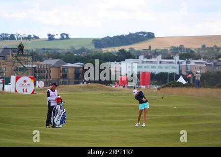 Stacy Lewis, des États-Unis, a été nommée capitaine de l'équipe américaine pour 2023 matchs de la Solheim Cup qui se dérouleront du 22 au 24 septembre à la Finca Cortesin en Espagne. Ici Banque D'Images