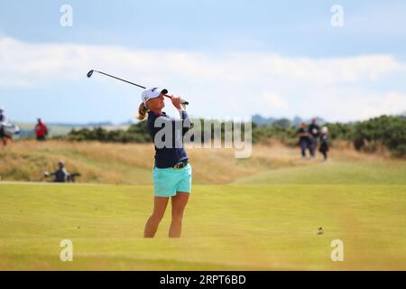 Stacy Lewis, des États-Unis, a été nommée capitaine de l'équipe américaine pour 2023 matchs de la Solheim Cup qui se dérouleront du 22 au 24 septembre à la Finca Cortesin en Espagne. Ici Banque D'Images