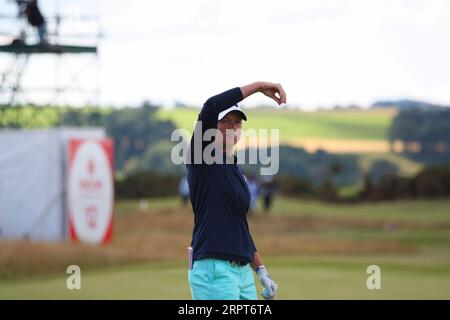 Stacy Lewis, des États-Unis, a été nommée capitaine de l'équipe américaine pour 2023 matchs de la Solheim Cup qui se dérouleront du 22 au 24 septembre à la Finca Cortesin en Espagne. Ici Banque D'Images