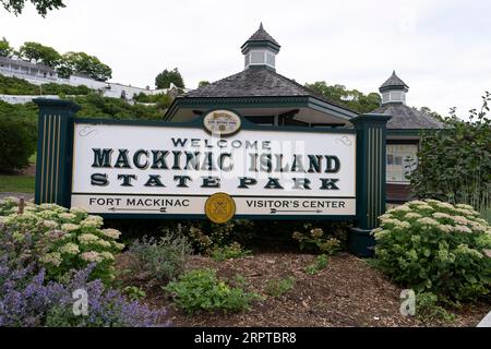 Mackinac Island le 22 août 2023 dans le Michigan Banque D'Images