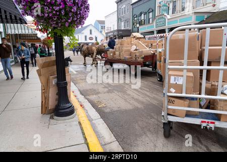 Mackinac Island le 22 août 2023 dans le Michigan Banque D'Images