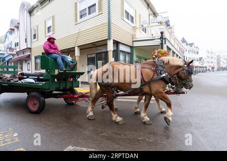 Mackinac Island le 22 août 2023 dans le Michigan Banque D'Images