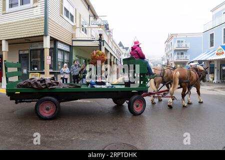 Mackinac Island le 22 août 2023 dans le Michigan Banque D'Images