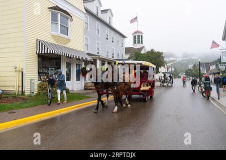 Mackinac Island le 22 août 2023 dans le Michigan Banque D'Images