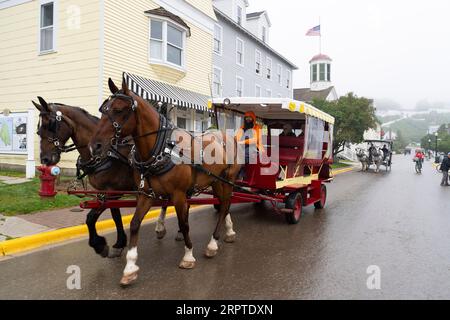 Mackinac Island le 22 août 2023 dans le Michigan Banque D'Images