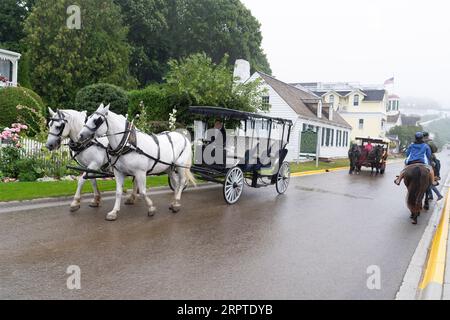 Mackinac Island le 22 août 2023 dans le Michigan Banque D'Images