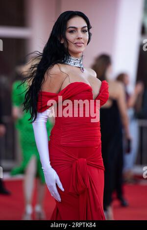 Venise, Italie. 05 septembre 2023. Georgina Rodriguez participe à la première Enea dans le cadre du 80e Festival du film de Venise (Mostra) à Venise, Italie, le 05 septembre 2023. Photo Aurore Marechal/ABACAPRESS.COM crédit : Abaca Press/Alamy Live News Banque D'Images