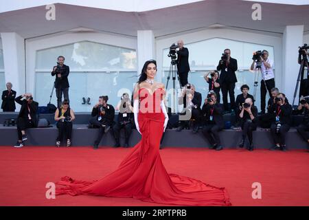 Lido Di Venezia, Italie. 05 septembre 2023. Georgina Rodriguez assiste à un tapis rouge pour le film 'Enea' au 80e Festival International du film de Venise le 05 septembre 2023 à Venise, en Italie. © photo : Cinzia Camela. Crédit : Live Media Publishing Group/Alamy Live News Banque D'Images