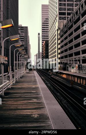 Chicago Commuter Views Banque D'Images