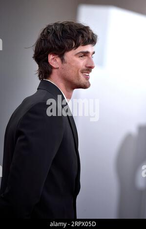 Venezia, Italie. 04 septembre 2023. Jacob Elordi assiste à un tapis rouge pour le film 'Priscilla' au 80e Festival International du film de Venise à Venise, Italie, le lundi 4 septembre 2023. Photo de Rocco Spaziani/UPI crédit : UPI/Alamy Live News Banque D'Images