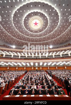 200521 -- BEIJING, le 21 mai 2020 -- la troisième session de la 13e Conférence consultative politique du peuple chinois (CCPPC) s ouvre au Grand Hall du peuple à Beijing, capitale de la Chine, le 21 mai 2020. DEUX SESSIONSCHINA-BEIJING-CPPCC-SESSION ANNUELLE-OUVERTURE CN PANGXXINGLEI PUBLICATIONXNOTXINXCHN Banque D'Images