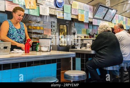 Blue Benn Diner   Bennington, Vermont, Etats-Unis Banque D'Images