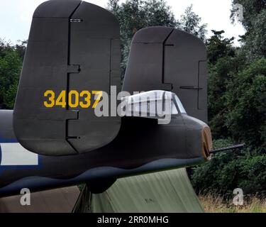 East Kirkby, Lincolnshire, Royaume-Uni, 2023. Le North American B-25 Mitchell est un bombardier moyen américain introduit en 1941 Banque D'Images