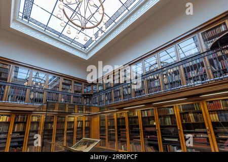 Oak Room, Liverpool Central Library, Angleterre, Royaume-Uni Banque D'Images