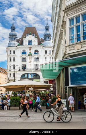 Place Lugeck, Vienne, Autriche Banque D'Images