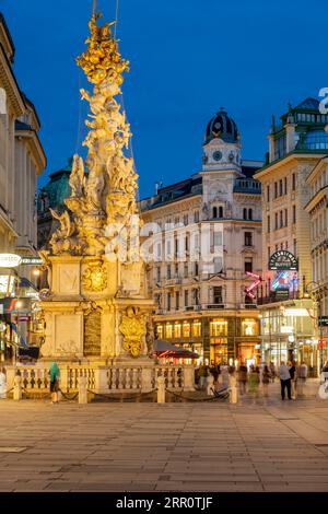 Rue piétonne Graben, Vienne, Autriche Banque D'Images