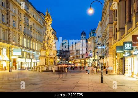 Rue piétonne Graben, Vienne, Autriche Banque D'Images