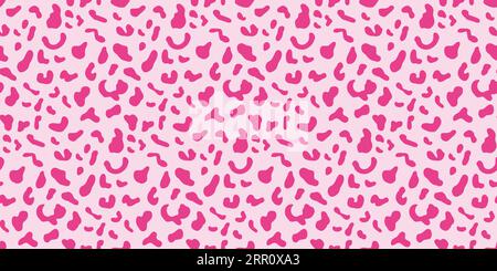 Fond Leopard motif Seamless Cheetah rose Illustration de Vecteur