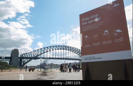 200902 -- SYDNEY, le 2 septembre 2020 -- des touristes sont aperçus près du Sydney Harbour Bridge à Sydney, Australie, le 1 septembre 2020. Le tourisme en Australie a été lourdement affecté par la pandémie de COVID-19. AUSTRALIE-COVID-19-TOURISM-IMPACT HuxJingchen PUBLICATIONxNOTxINxCHN Banque D'Images