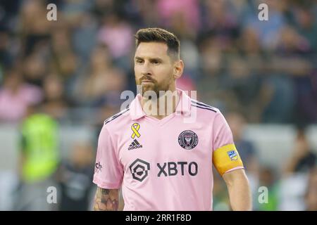 Los Angeles, Californie, États-Unis. 3 septembre 2023. Lionel Messi (10) d'Inter Miami en action lors d'un match de football de la MLS contre le Los Angeles FC dimanche 3 septembre 2022, à Los Angeles. (Image de crédit : © Ringo Chiu/ZUMA Press Wire) USAGE ÉDITORIAL SEULEMENT! Non destiné à UN USAGE commercial ! Banque D'Images