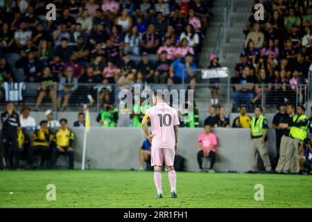 Los Angeles, Californie, États-Unis. 3 septembre 2023. Lionel Messi (10) d'Inter Miami en action lors d'un match de football de la MLS contre le Los Angeles FC dimanche 3 septembre 2022, à Los Angeles. (Image de crédit : © Ringo Chiu/ZUMA Press Wire) USAGE ÉDITORIAL SEULEMENT! Non destiné à UN USAGE commercial ! Banque D'Images