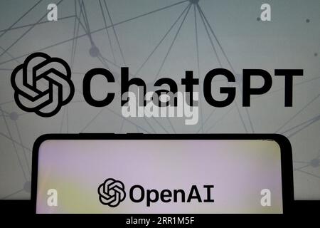 Sleman, Yogyakarta, Indonésie. 6 septembre 2023. Sur cette photo, les logos du laboratoire de recherche en intelligence artificielle, OpenAI et ChatGPT sont visibles sur l’écran du smartphone. (Image de crédit : © Angga Budhiyanto/ZUMA Press Wire) USAGE ÉDITORIAL SEULEMENT! Non destiné à UN USAGE commercial ! Banque D'Images