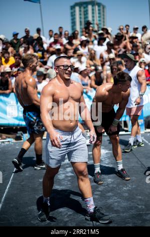 Lanzarote Summer Challenge, Championnat international de Crossfit à Lanzarote, Espagne. Ce championnat a reçu en 2022 le Distinguished Tour Banque D'Images