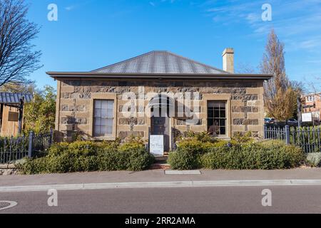 HOBART, AUSTRALIE, 15 SEPTEMBRE 2022 : bâtiments sur Hampden Rd à Battery point qui est une banlieue de Hobart, Tasmanie, Australie. Célèbre pour son Banque D'Images