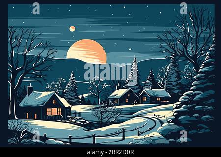 Design de papier peint de PC dessiné à la main relaxant. Mignon famille volent des cerfs-volants sur les montagnes alpines vertes. Illustration de Vecteur