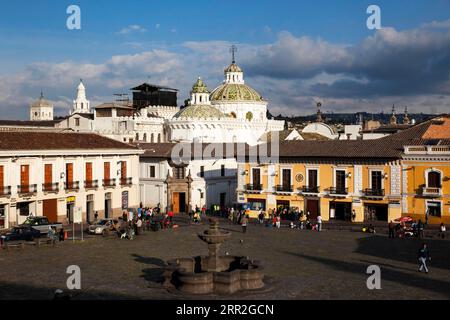 Plaza de San Francisco, Quito, Équateur Banque D'Images