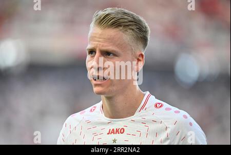 Chris Fuehrich VfB Stuttgart (27), Portrait, MHPArena, Stuttgart, Baden-Wuerttemberg, Allemagne Banque D'Images