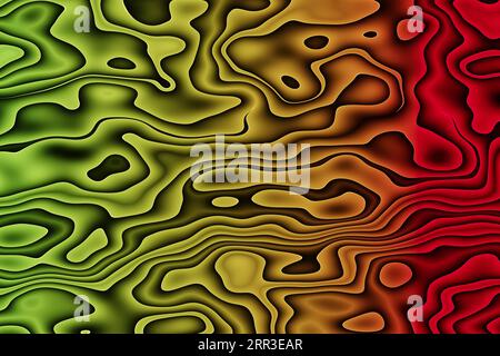 Miroir abstrait de la lumière sur une surface, fond multicolore Banque D'Images