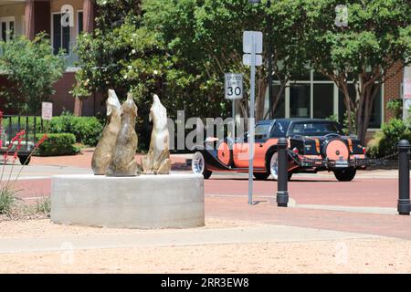 Autour du Metroplex avant la CHALEUR DE l'été Banque D'Images