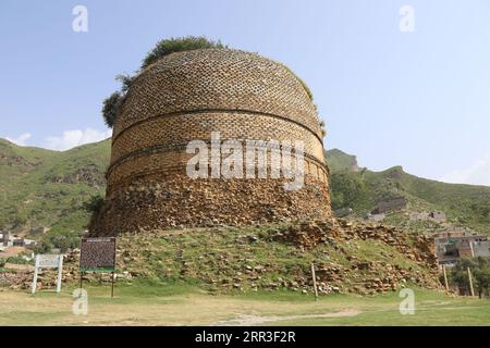 Shingardara Stupa dans la vallée de Swat au Pakistan Banque D'Images